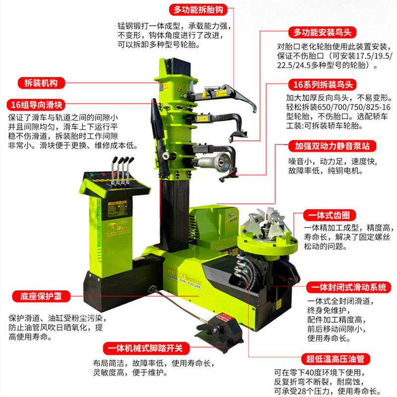 大型扒胎機與車載扒胎機誰才是輪胎店的真命天子